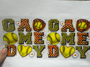 3775 - Game day UV-DTF 16oz Cup Wrap