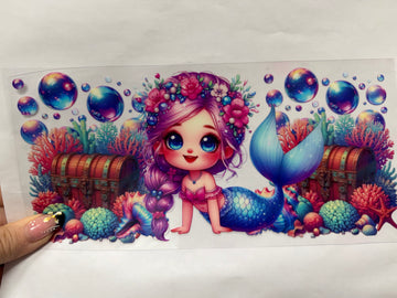 3761 - Mermaid UV-DTF 16oz Cup Wrap