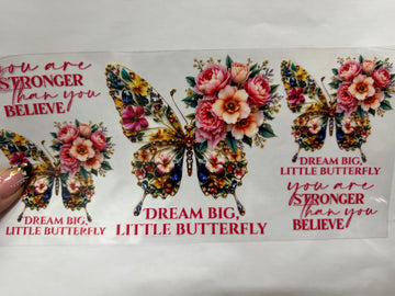 3754 - You are strong than you believe UV-DTF 16oz Cup Wrap