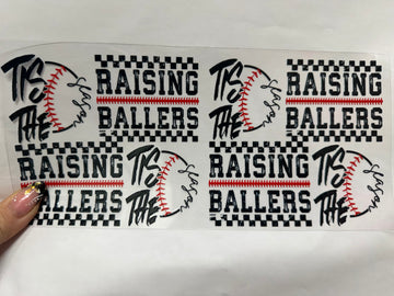 3747 - Raising ballers UV-DTF 16oz Cup Wrap