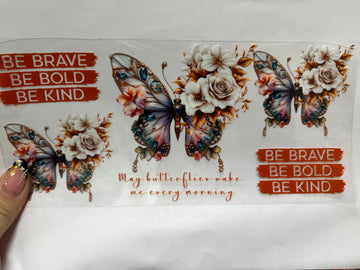 3740 - Be brave UV-DTF 16oz Cup Wrap
