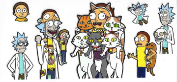 834 - Rick & Morty UV-DTF 16oz Cup Wrap