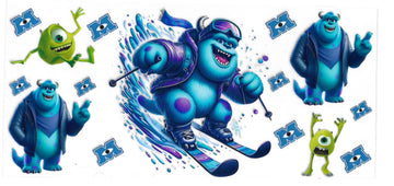 1725 - Monster Inc UV-DTF 16oz Cup Wrap