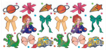 1678 - Ms. Frizzle Holographic UV-DTF 16oz Cup Wrap