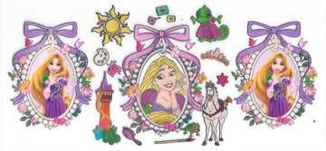 1676 - Rapunzel Holographic UV-DTF 16oz Cup Wrap