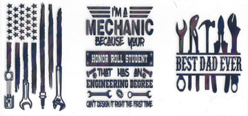 1656 - Im a mechanic Holographic UV-DTF 16oz Cup Wrap