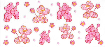 1653 - Balloon dogs Holographic UV-DTF 16oz Cup Wrap