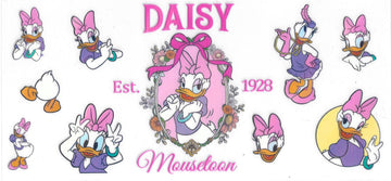 1650 - Daisy Holographic UV-DTF 16oz Cup Wrap