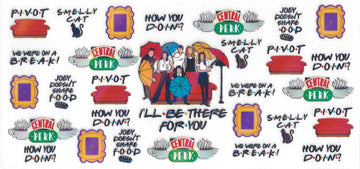 1648 - Friends Holographic UV-DTF 16oz Cup Wrap