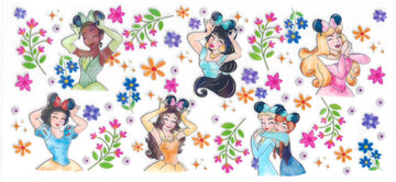 1642 - Princess Holographic UV-DTF 16oz Cup Wrap