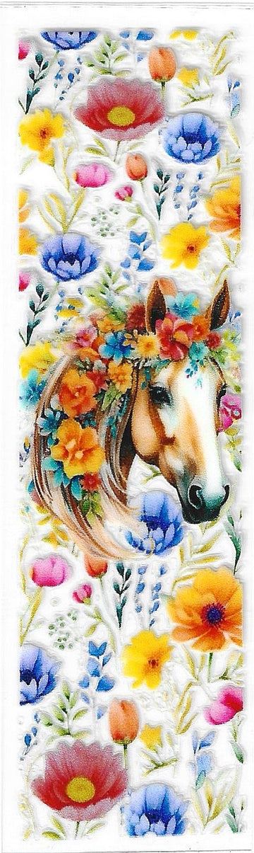 Horse with flowers  Pen Wrap