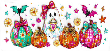 1581 - Pumpkin Spice Ghost UV-DTF 16oz Cup Wrap
