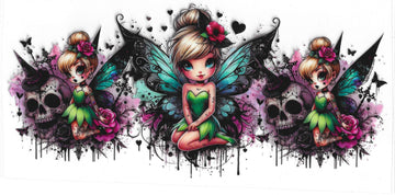 1715 - Gothic Tinkerbell UV-DTF 16oz Cup Wrap