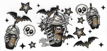 1764 - Spooky Brew UV-DTF 16oz Cup Wrap