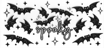 1768 - Spooky Bats UV-DTF 16oz Cup Wrap