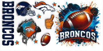 1774 - Broncos UV-DTF 16oz Cup Wrap