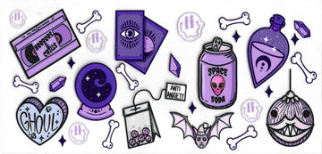 1720 - Ghoul UV-DTF 16oz Cup Wrap