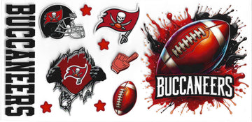 1776 - Buccaneers UV-DTF 16oz Cup Wrap