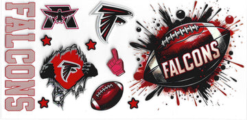 1721 - Falcons UV-DTF 16oz Cup Wrap