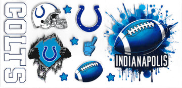 1723 - Colts UV-DTF 16oz Cup Wrap