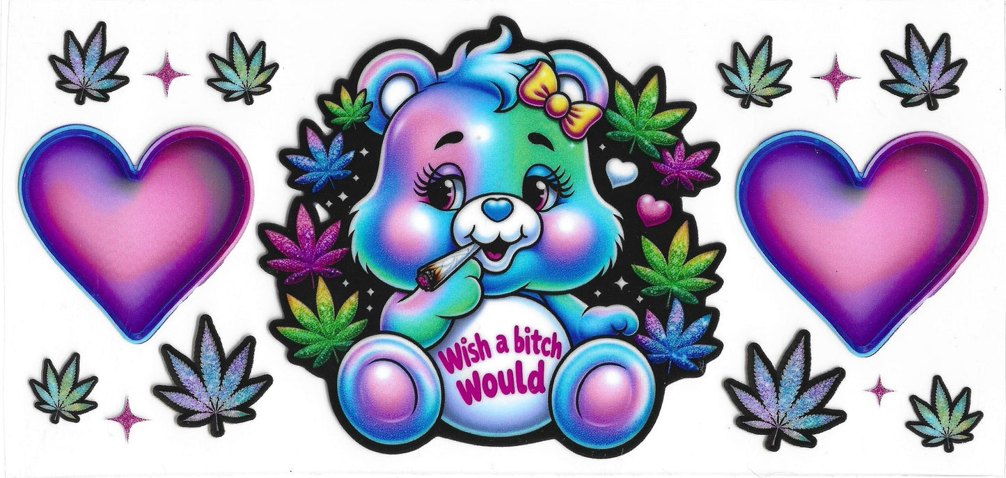 510 - Wish a Bitch Would UV-DTF 16oz Cup Wrap