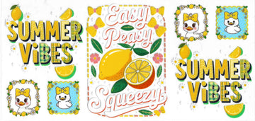 504 - Summer Vibes UV-DTF 16oz Cup Wrap