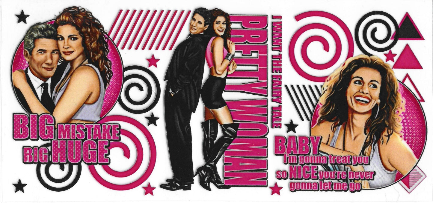 501 - Pretty Woman UV-DTF 16oz Cup Wrap