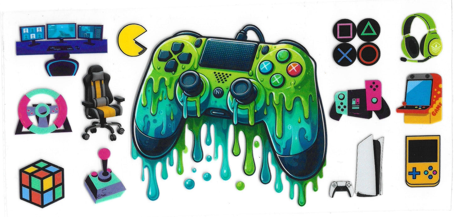 608 - Gamer Control UV-DTF 16oz Cup Wrap