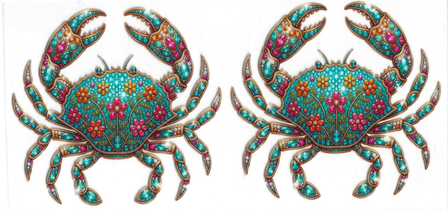 600 - Diamond Crab UV-DTF 16oz Cup Wrap