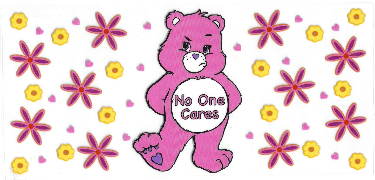 599 - No one cares UV-DTF 16oz Cup Wrap