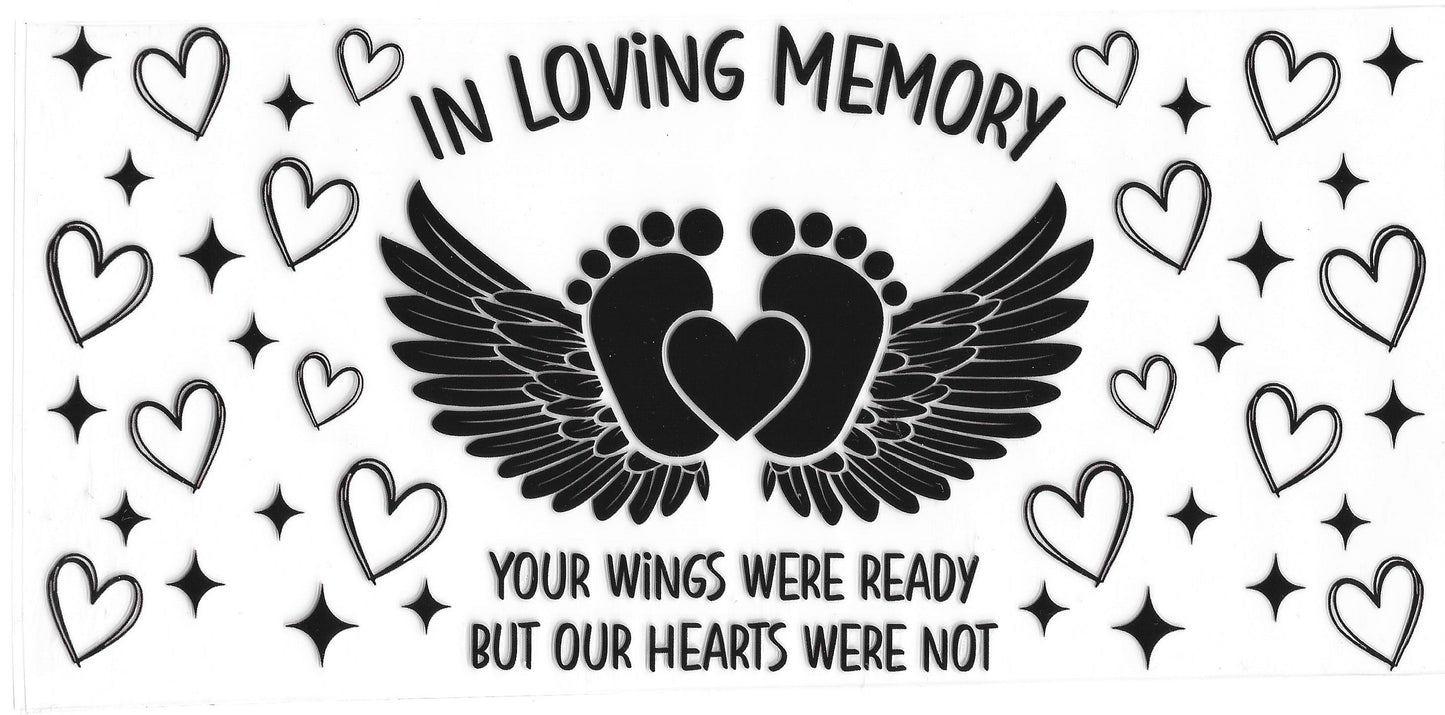 588 - In Loving Memory UV-DTF 16oz Cup Wrap