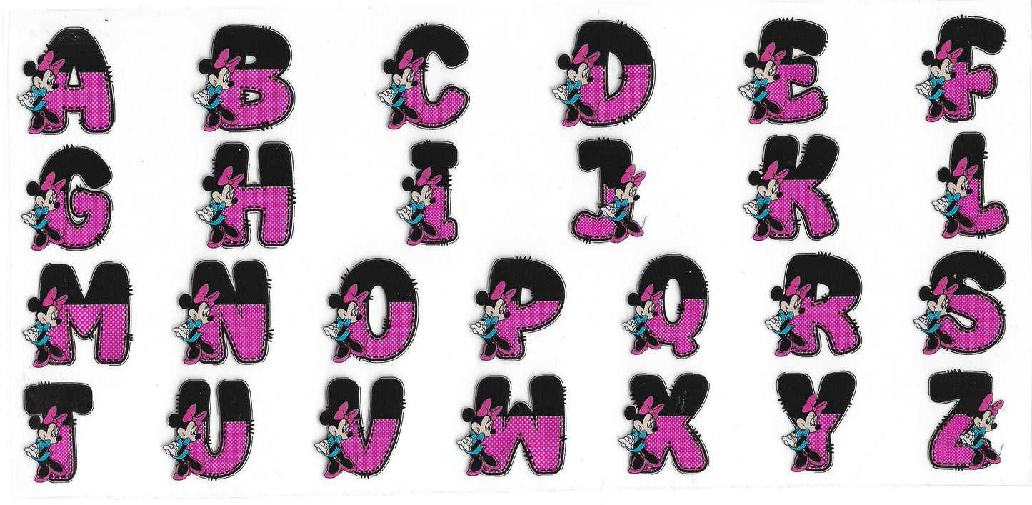 567 - Minnie Letters UV-DTF 16oz Cup Wrap