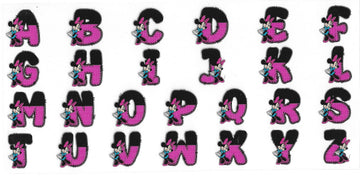 567 - Minnie Letters UV-DTF 16oz Cup Wrap