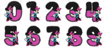 566 - Minnie Numbers UV-DTF 16oz Cup Wrap