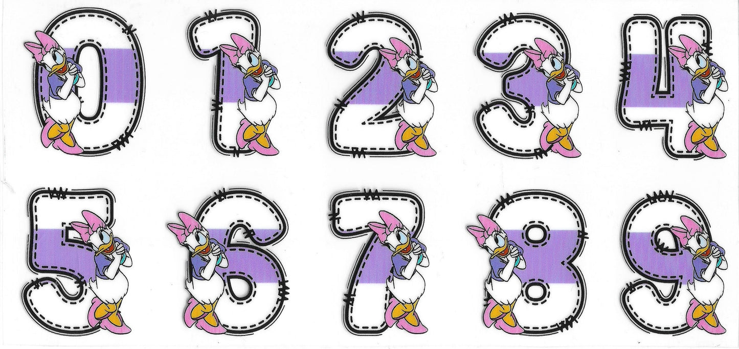 565 - Daisy Numbers UV-DTF 16oz Cup Wrap