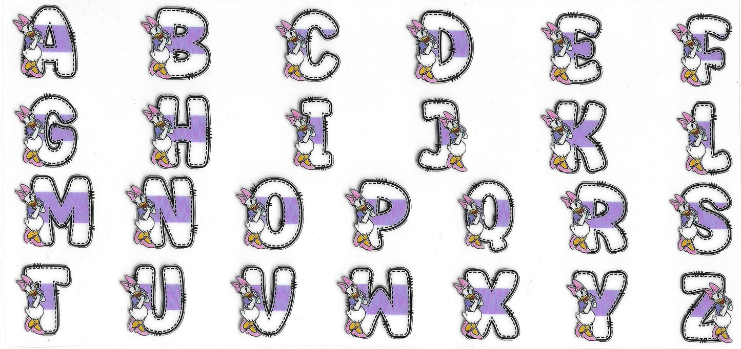 564 - Daisy Letters UV-DTF 16oz Cup Wrap