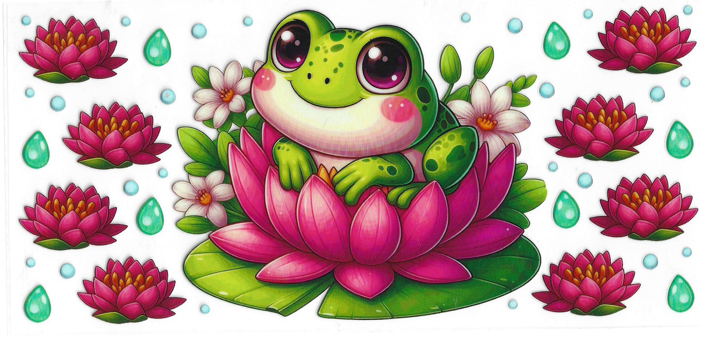 559 - Frog UV-DTF 16oz Cup Wrap