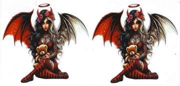 553 - Tattoo Devil Girl UV-DTF 16oz Cup Wrap