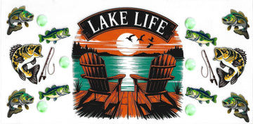 543 - Lake Life UV-DTF 16oz Cup Wrap