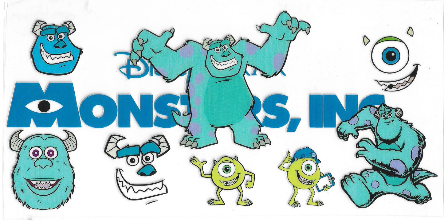 536 - Monster Inc UV-DTF 16oz Cup Wrap