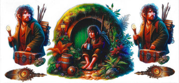 535 - Hobbit UV-DTF 16oz Cup Wrap