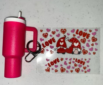 Mini Stanley Keychain Wrap Set: UV DTF Mystery Designs