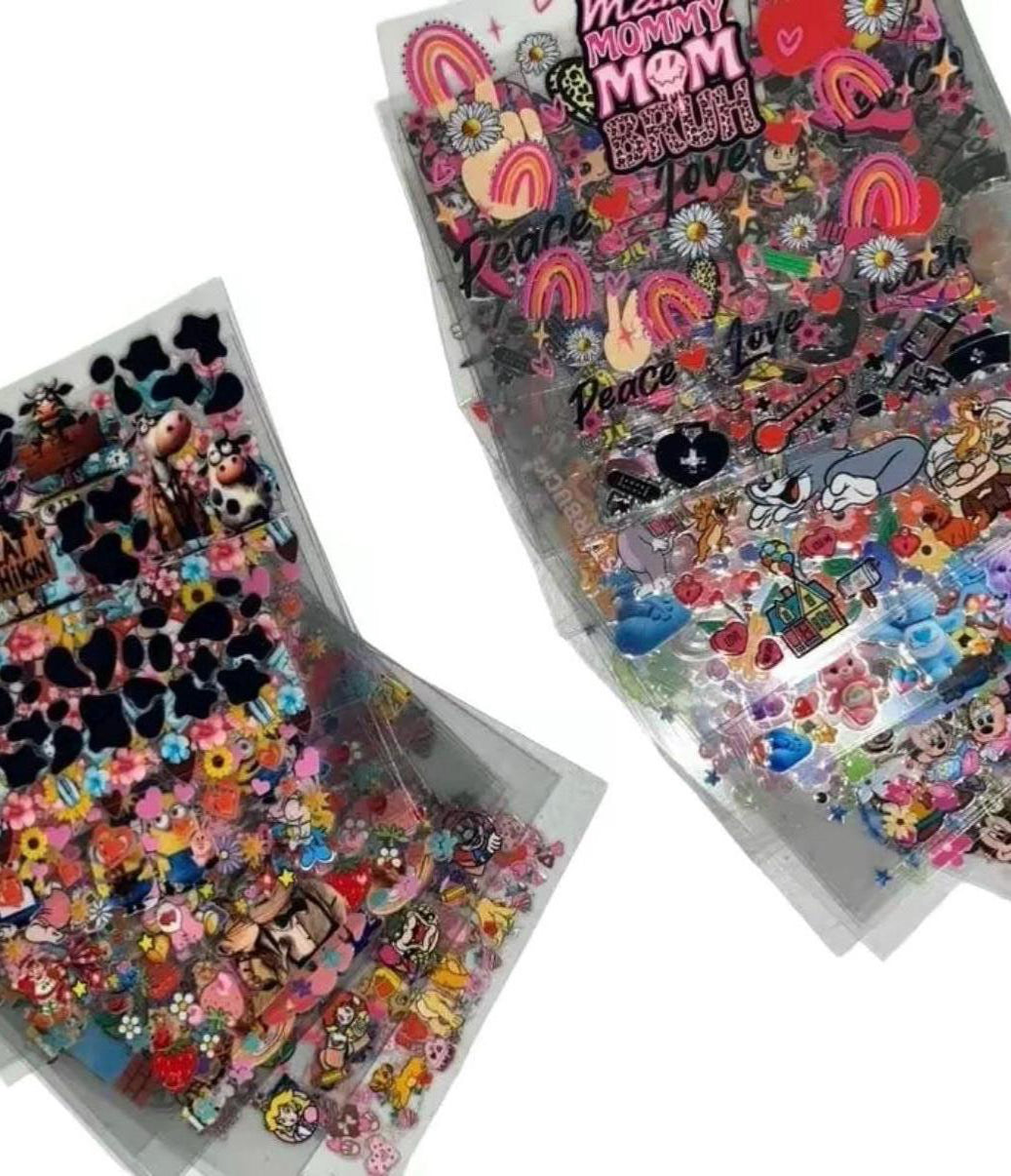 Mini Stanley Keychain Wrap Set: UV DTF Mystery Designs