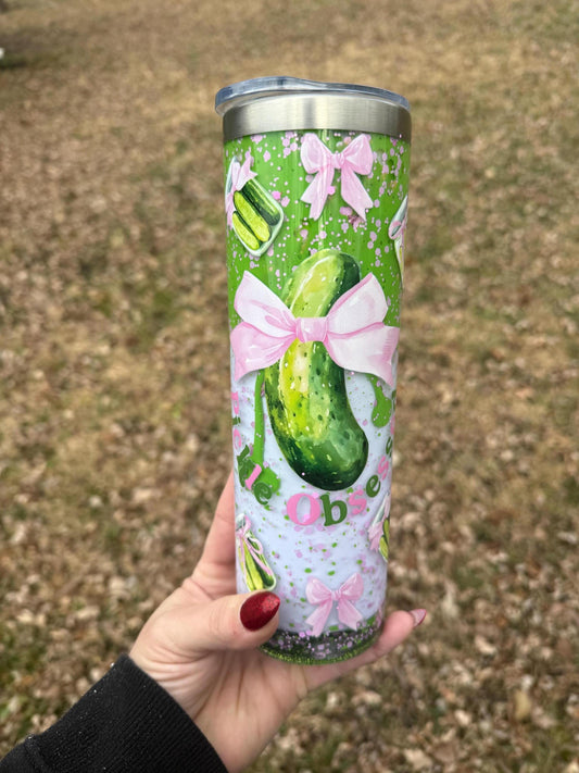 Pickle Obsessed Stainless Steel Lava Drip Tumbler