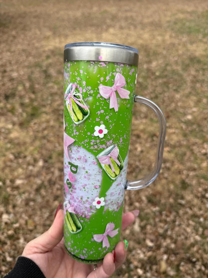Pickle Obsessed Stainless Steel Lava Drip Tumbler