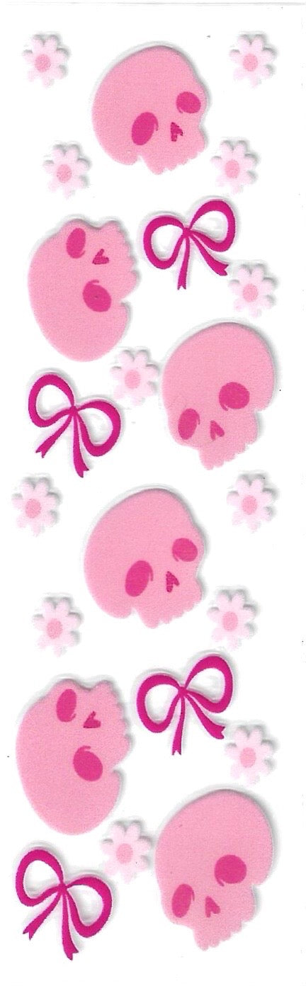 Pink skull P12- Uvdtf pen wrap