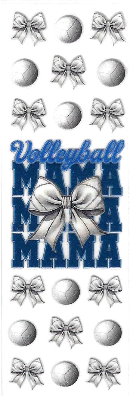 Volleyball Mama bow P28 - Uvdtf pen wrap