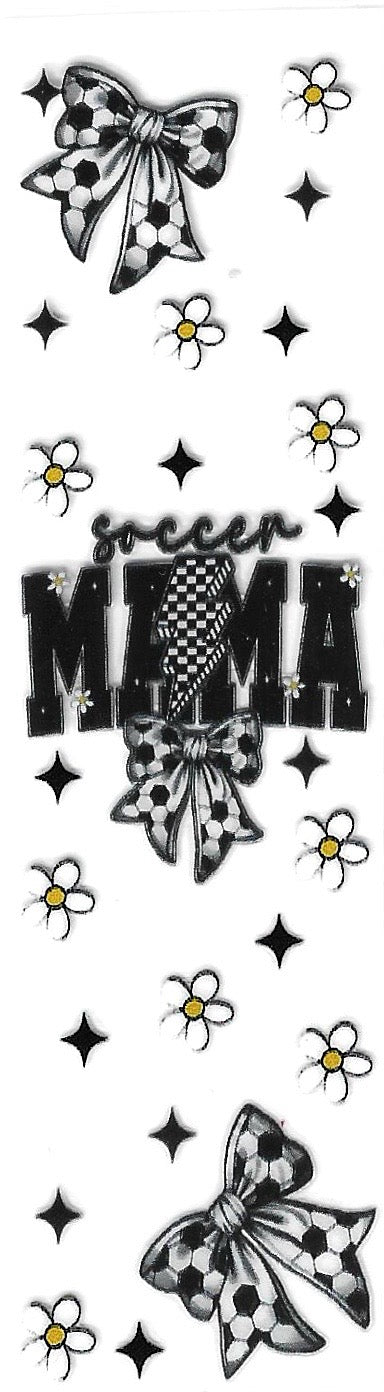 Mama soccer bow P29 - Uvdtf pen wrap