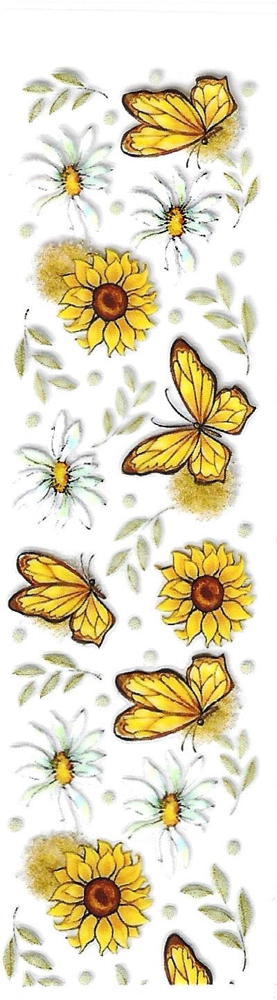 Yellow butterfly P37 - Uvdtf pen wrap