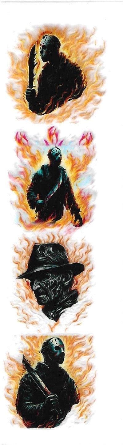 Horror Movie Characters P40 - Uvdtf pen wrap
